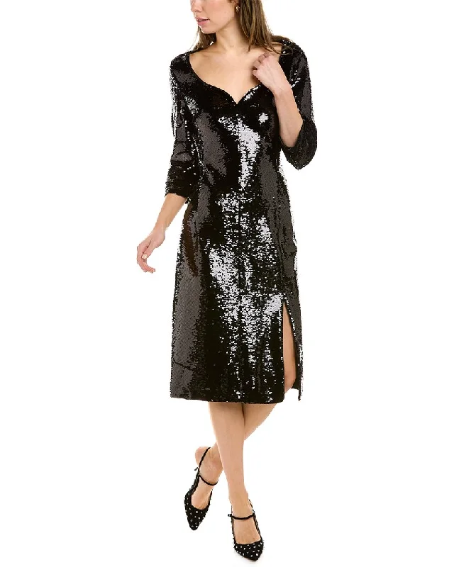 Hugo Boss Sequin Midi Dress Sequin Dress Dressy