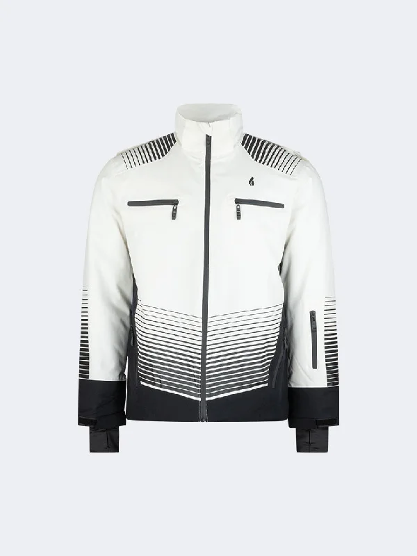 Oil And Gaz Comfortable Men Skiing Jacket White/Black Women's windproof jackets