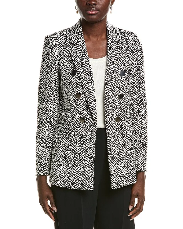 Anne Klein Notch Collar Jacket Long Sleeve Blazer