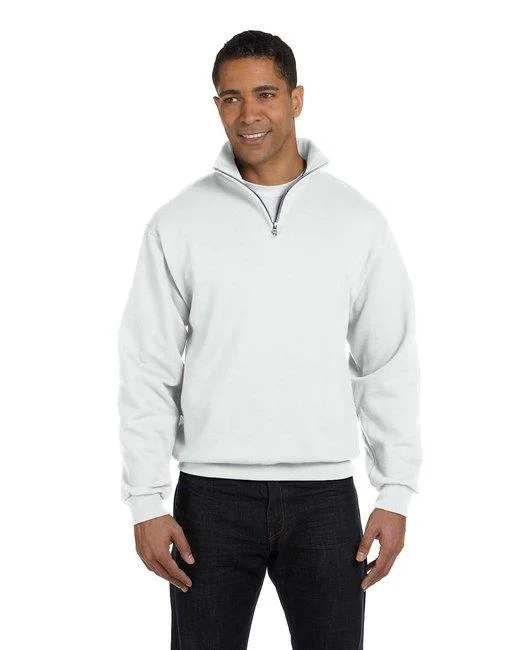 Jerzees Adult NuBlend  Quarter-Zip Cadet Collar Sweatshirt 995M Cozy Zip Hoodie