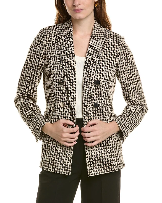 Anne Klein Peak Lapel Jacket Elegant Office Blazer