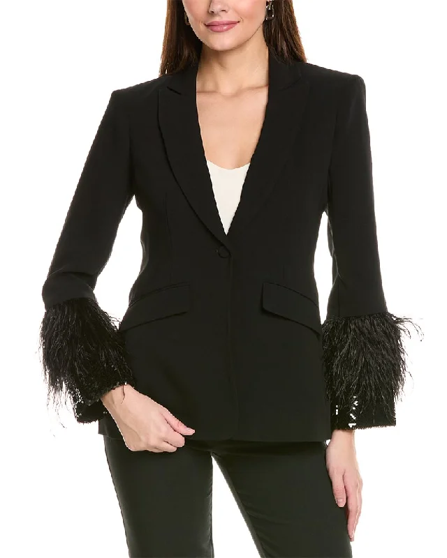 Cinq à Sept Cheyenne Blazer Structured Tweed Blazer