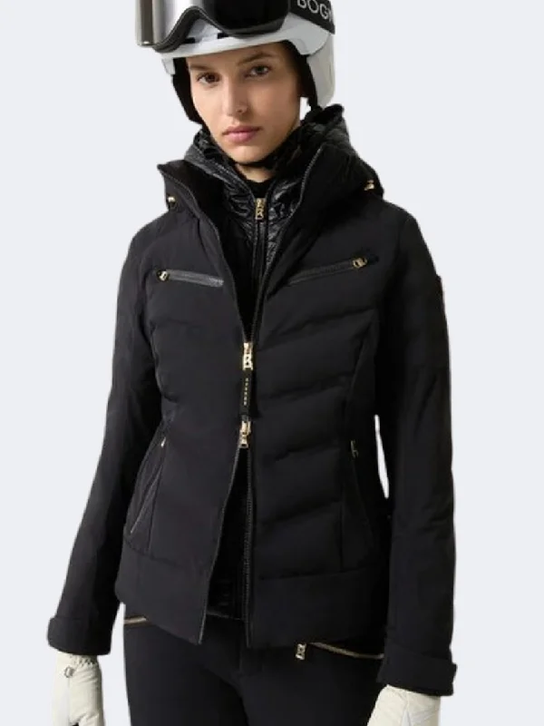 Bogner Kea Women Skiing Jacket Black Women's fitted jackets