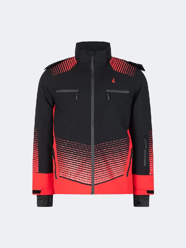 Oil And Gaz Comfortable Men Skiing Jacket Black/Red Women's business casual jackets