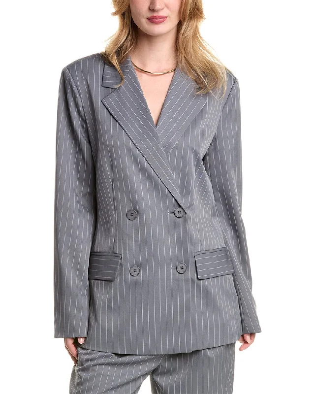 Alexia Admor Indigo Oversized Blazer Classic Blazer Jacket