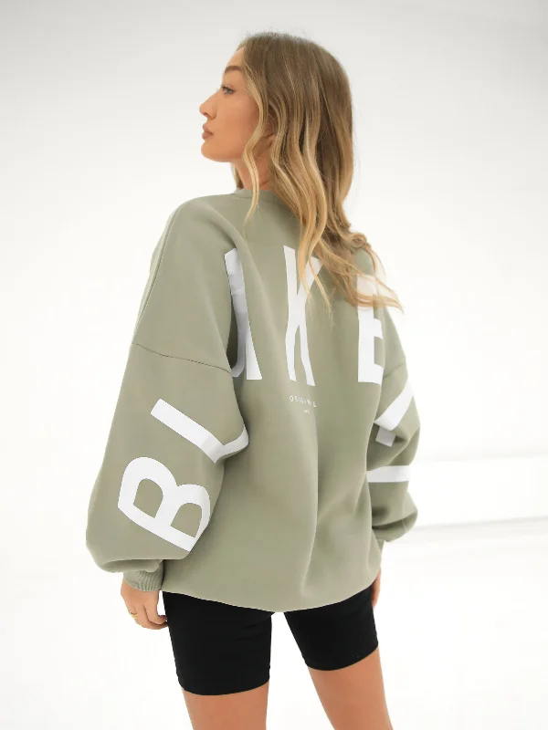 Isabel Oversized Jumper - Olive Classic Women’s Pullover