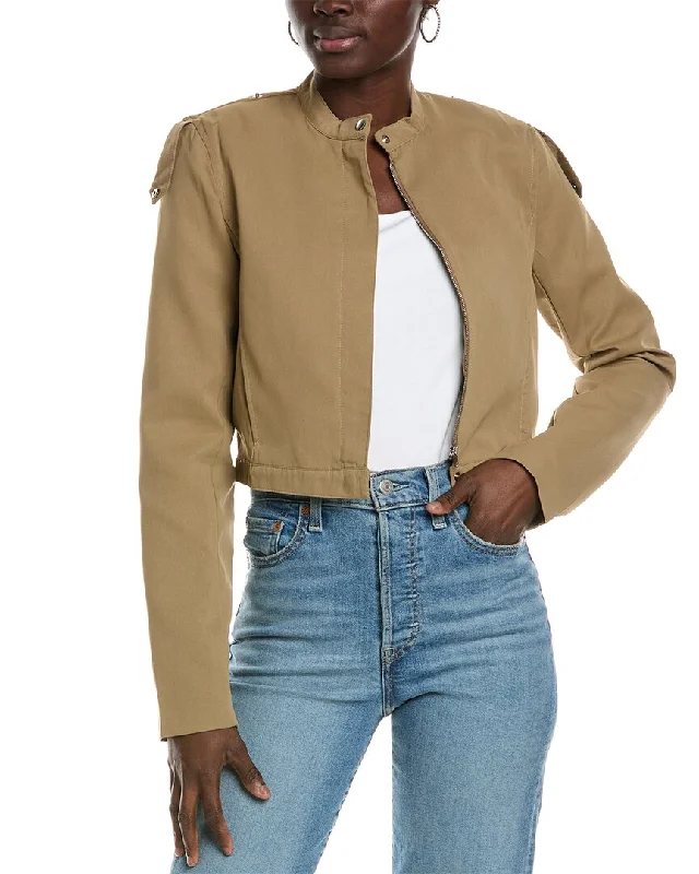 Lyra & Co. Crop Jacket Blazer with Pockets