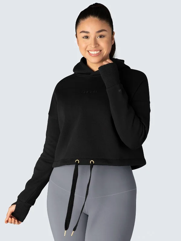 Comfort Hoodie - Black Best women's jackets for layering