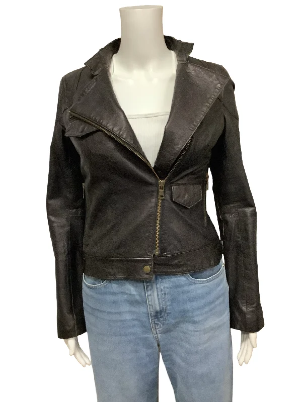 Banana Republic Leather Biker Jacket Size: XS