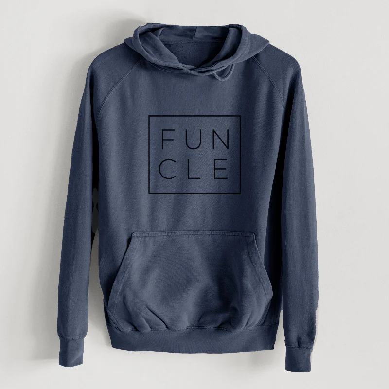 Funcle Boxed  - Mid-Weight Unisex Vintage 100% Cotton Hoodie Classic Zip Hoodie