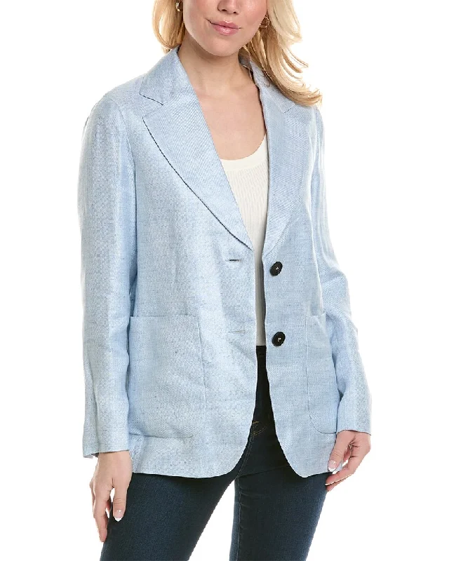 Peserico Linen-Blend Jacket Stylish Women’s Blazer