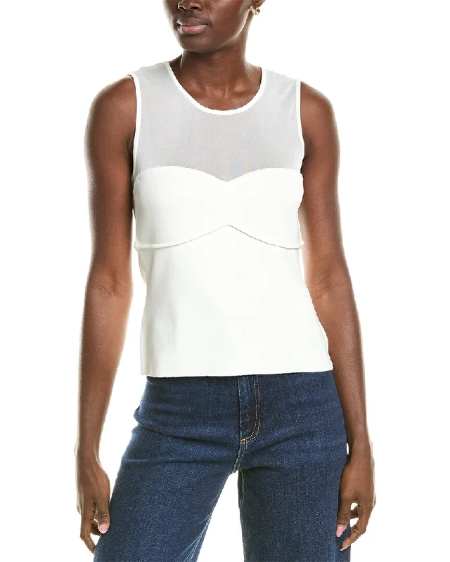 Bcbgmaxazria Sheer Yoke Top Zara sweaters