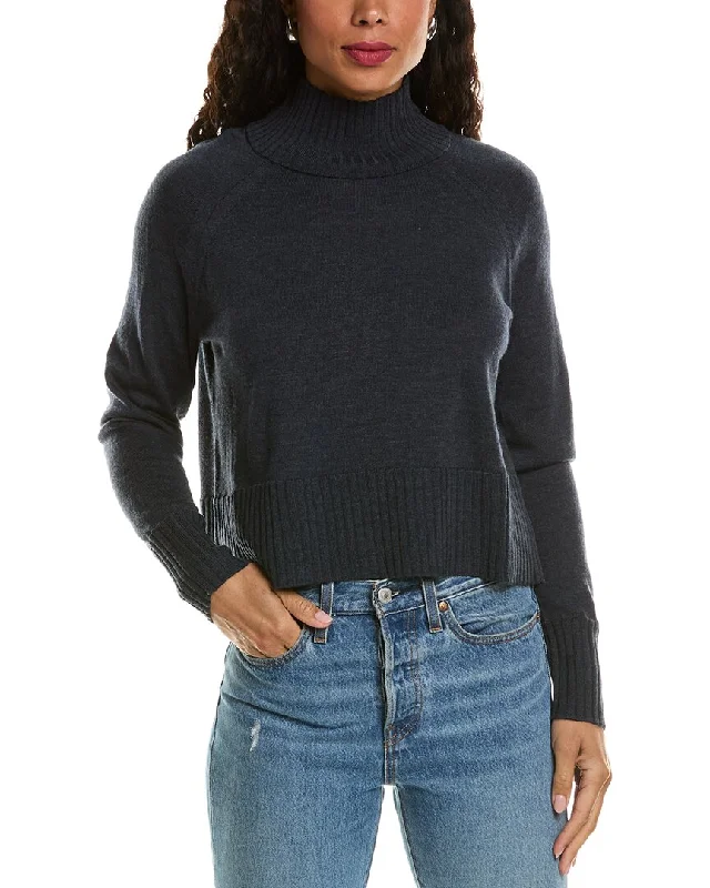 Eileen Fisher Turtleneck Wool Sweater Columbia sweaters