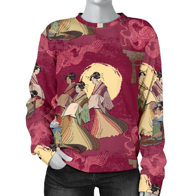 Japanese Tokyo Pattern Print Women's Sweatshirt Gucci sweaters