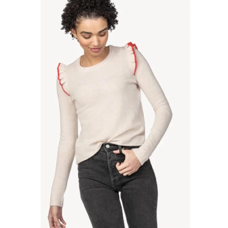 Lilla P Ruffle Pullover Sweater Water-resistant sweaters