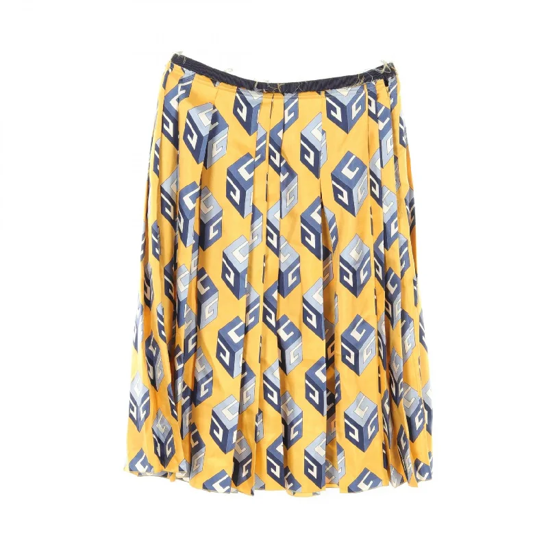 Gucci Silk Skirt Yellow Multicolor Velvet unclassified skirts