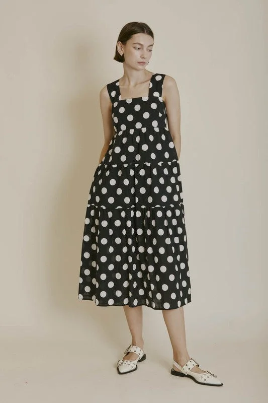 Polka Dot Midi Dress Vintage midi dresses