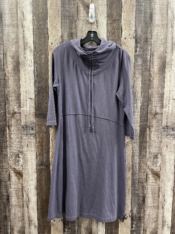 Dress Casual Midi By Cme In Purple, Size: L Vintage midi dresses