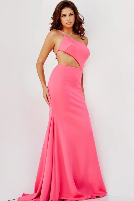 Jovani 000273 Long Formal One Shoulder Prom Dress Best value maxi dresses