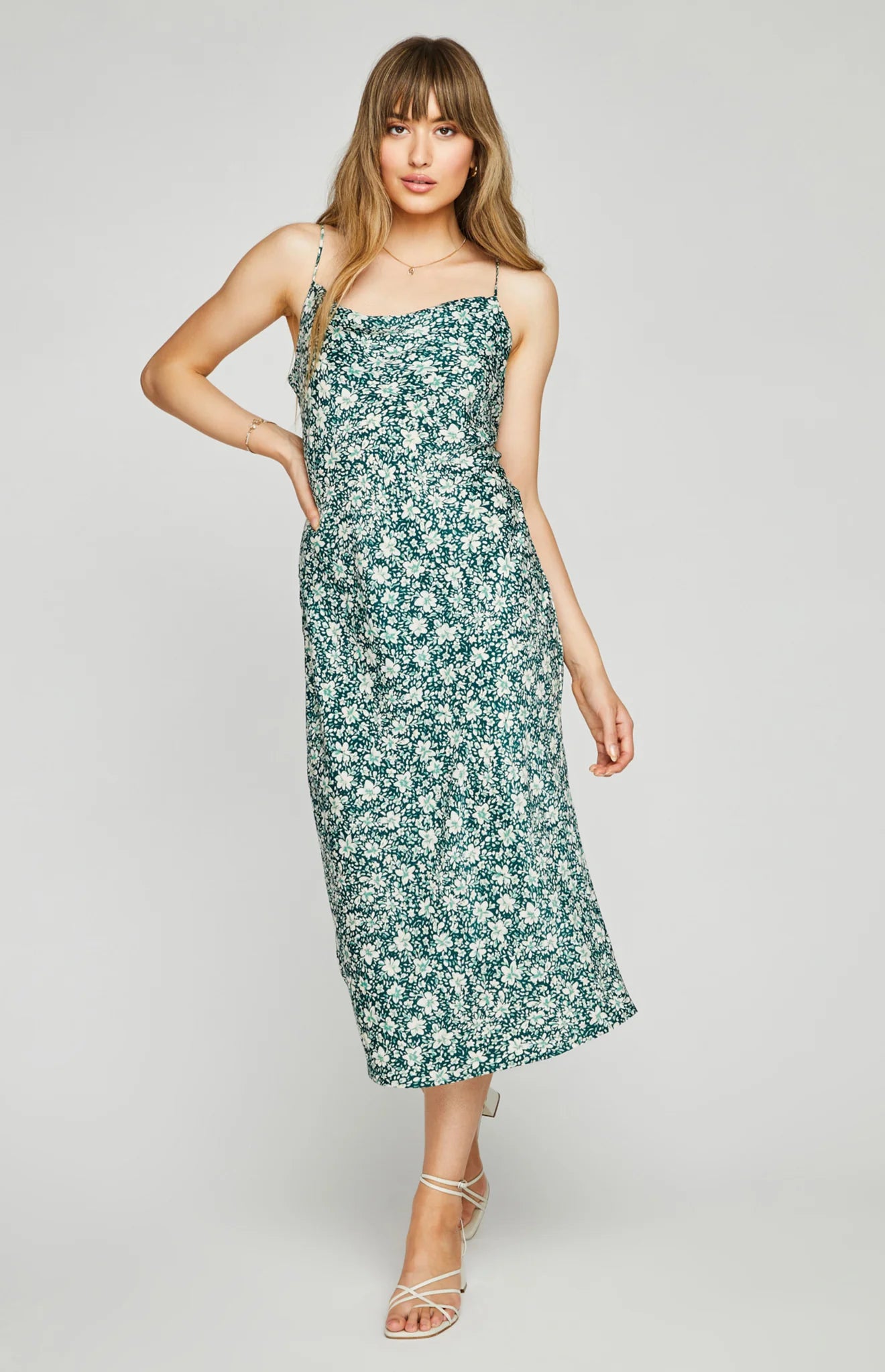 Serenity Floral Midi Dress Flattering midi dresses for all body types