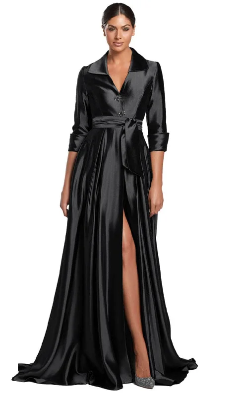 Alexander by Daymor 2067F24 - Collared V-Neck A-Line Evening Gown New Year's Eve party dresses