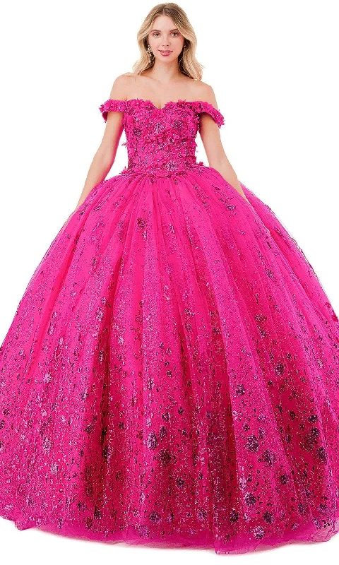 Aspeed Design L2838C - Floral Appliqued Sweetheart Ballgown Lace party dresses