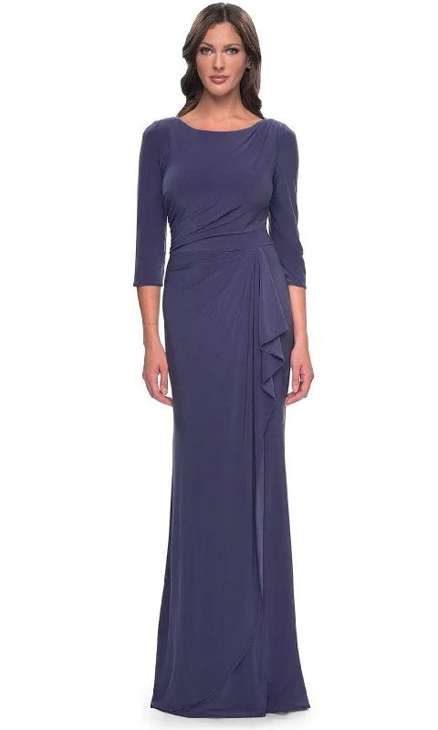 La Femme 30814SC - Jersey Quarter Sleeve Evening Dress High-end party dresses