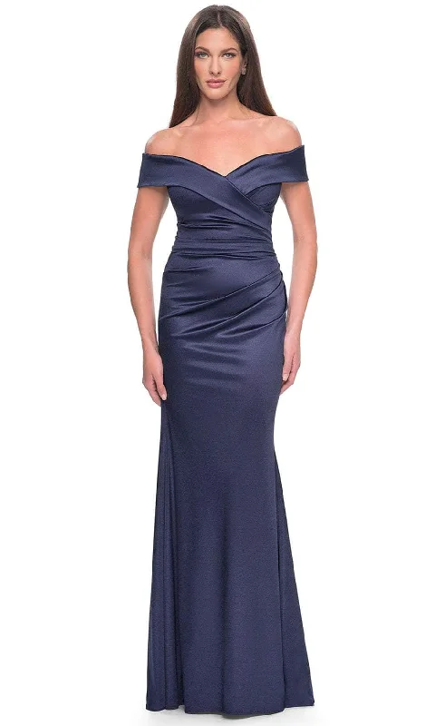 La Femme 31621SC - Foldover Accent Sweetheart Evening Dress Best party dresses for petites