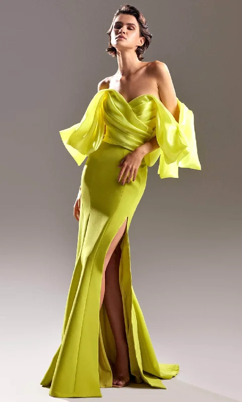 MNM Couture G1508 - Oversized Off Shoulder Evening Gown Lightweight party dresses for summer