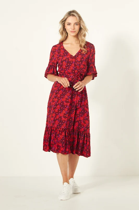 Carmen Dress - Floral Print - LEMON TREE Best floral dresses for casual outings