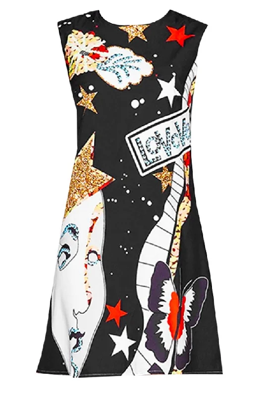 Loveva Printed Sleeveless Dress Expensive floral dresses