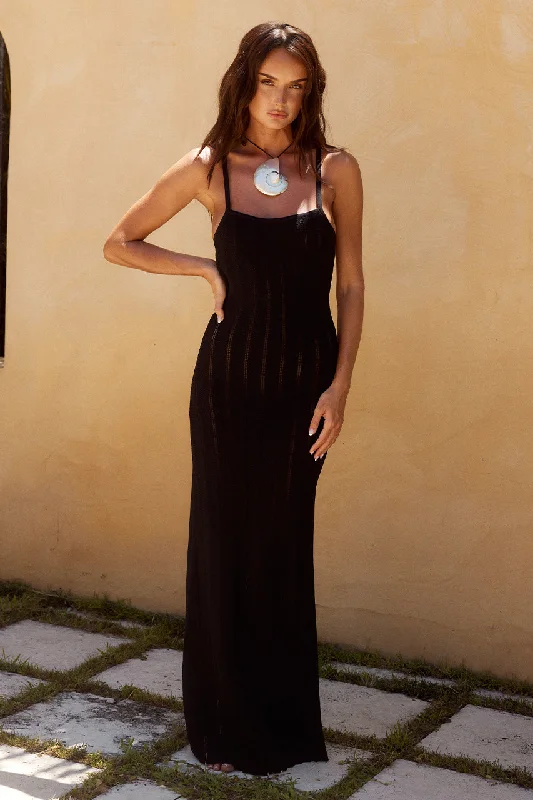 ALBIE MAXI DRESS - BLACK Chic Maxi Dress