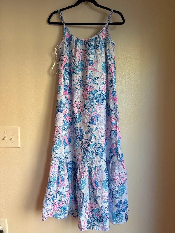 Dress Casual Maxi By Lilly Pulitzer In Multi-colored, Size: S Embroidered Maxi Skirt