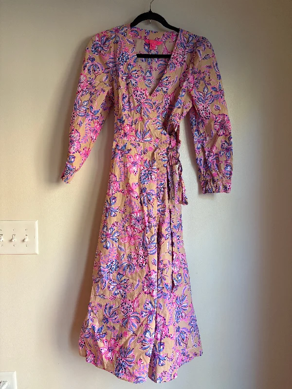 Dress Casual Maxi By Lilly Pulitzer In Purple, Size: S Flowing Maxi Skirt