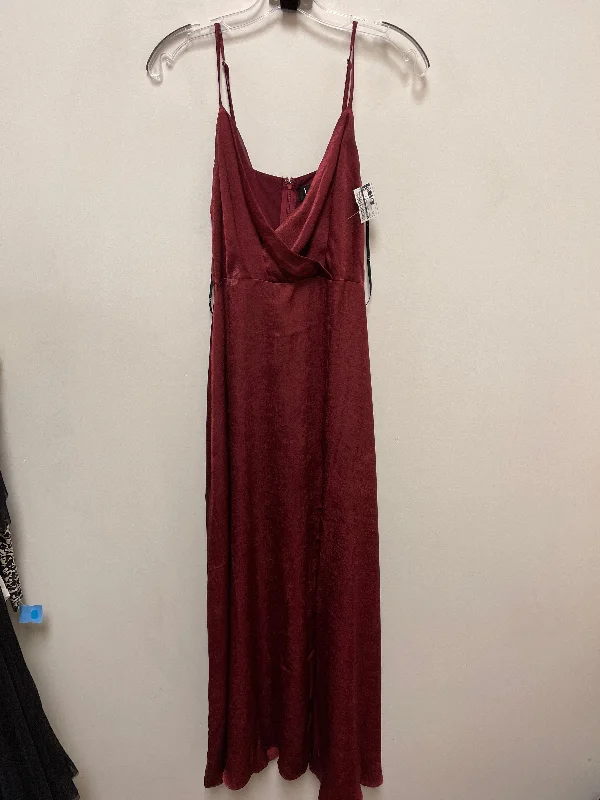 Dress Casual Maxi By Lulus In Red, Size: S Front Slit Skirt