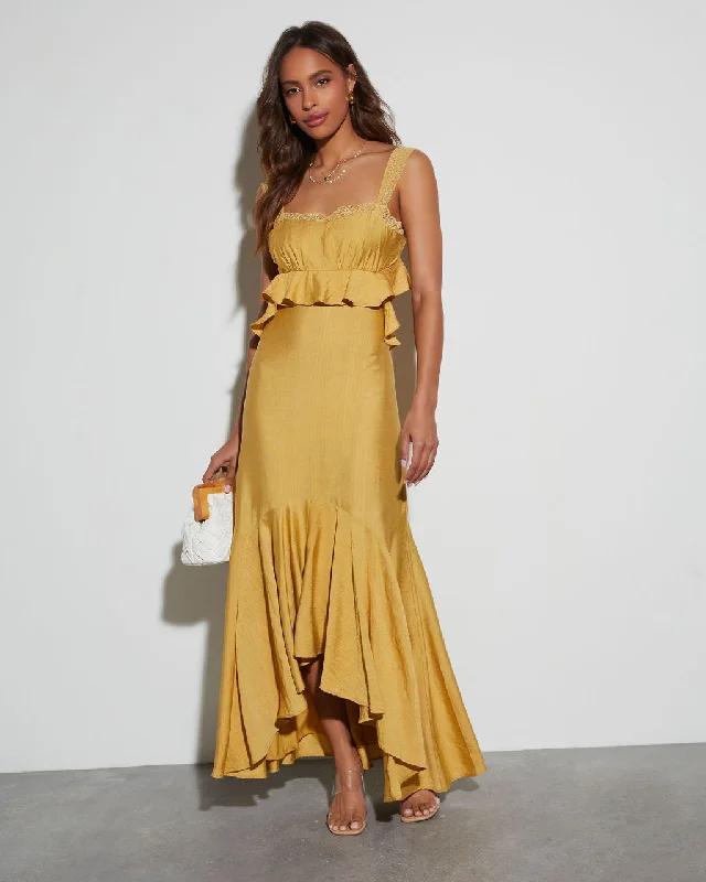 Luminous Sun Maxi Dress Bohemian Maxi Skirt