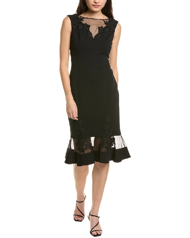 Aidan Mattox Lace Sheath Dress Lace Dress Trend