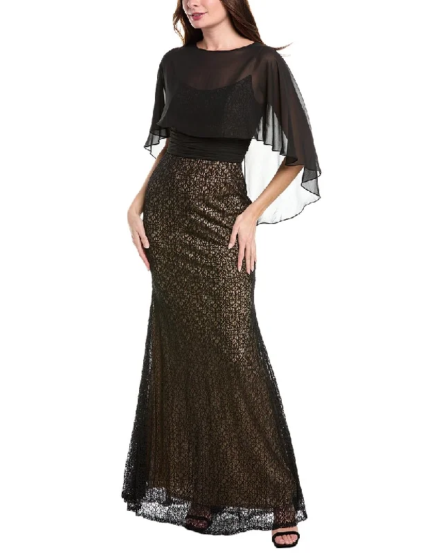 Rene Ruiz Lace Mermaid Gown Boho Lace Dress